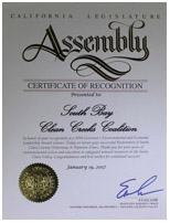 California State Assembly Award