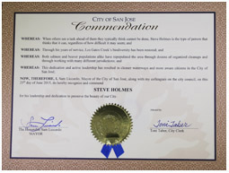 City of San Jose Commendation